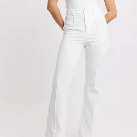 New White Wide Trousers - Picture 2 of 4